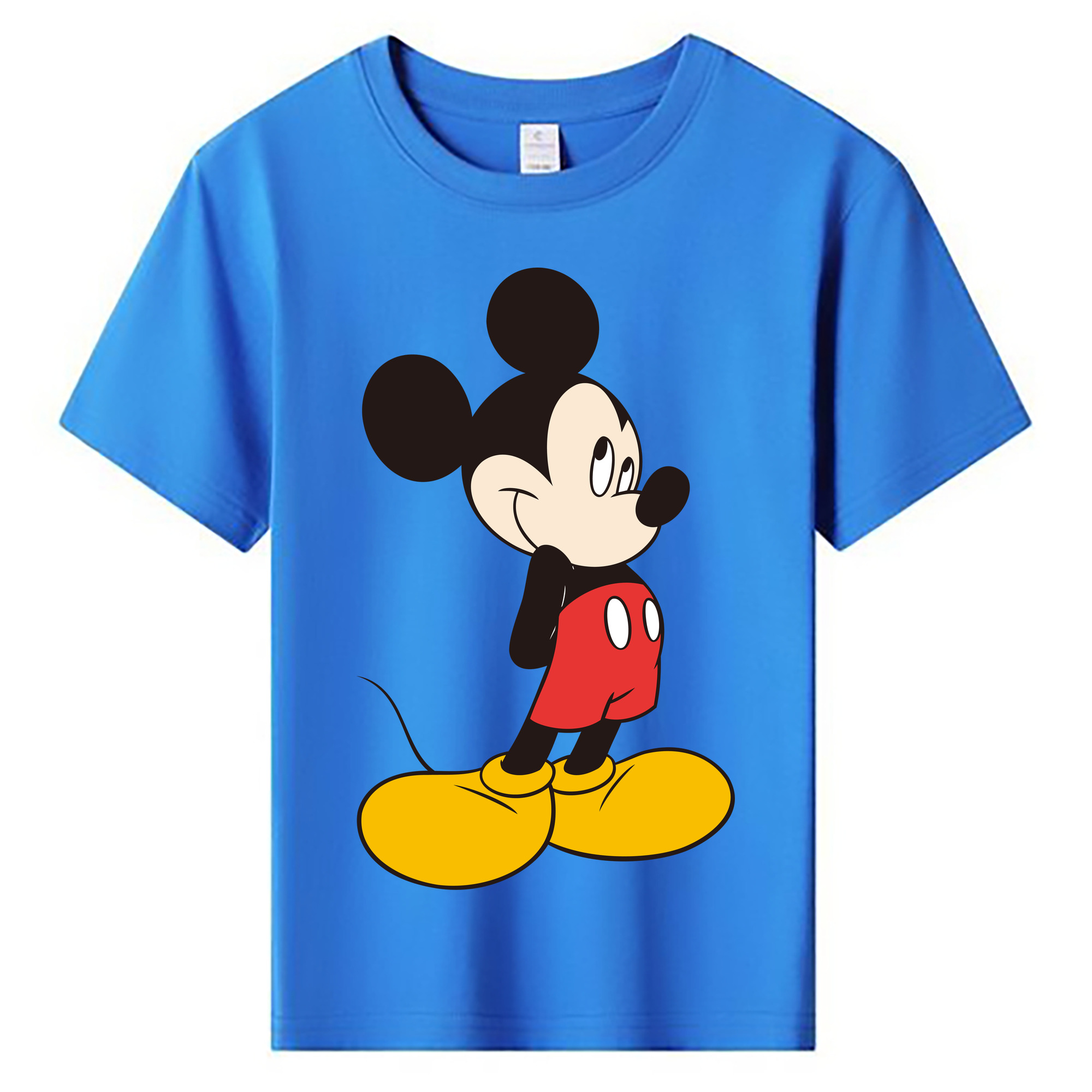 ミッキーマウス Mickey Mouse 綿100％キッズTシャツ（フロントプリント）